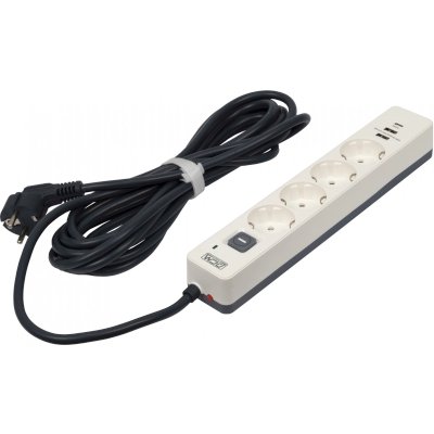 сетевой фильтр PowerCom SP-01 USB2A1CW 3m белый