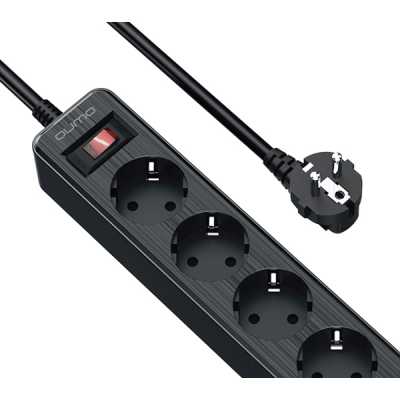 сетевой фильтр Qumo Power Bar 5SP4U 42090 черный