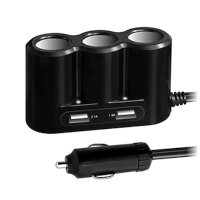 разветвитель автоприкуривателя Ginzzu GA-4620UB Черный