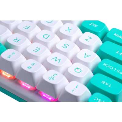 клавиатура Redragon Fidd White Белый-бирюзовый