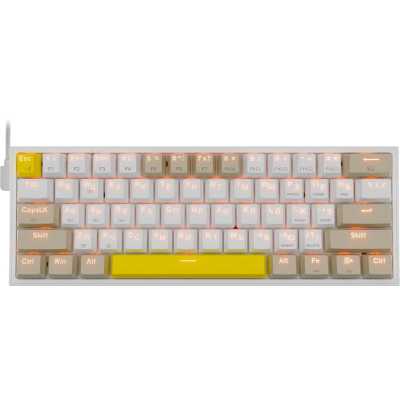 клавиатура Redragon Fizz White 72596 Белый, серый, желтый