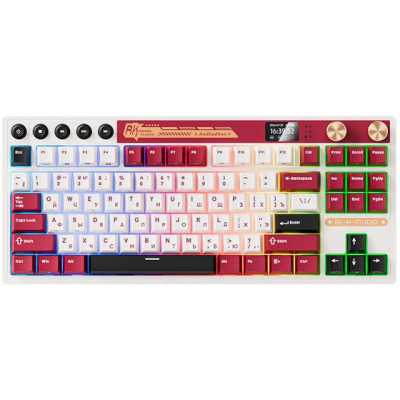 клавиатура Royal Kludge M87 6977576550762 Белый-красный