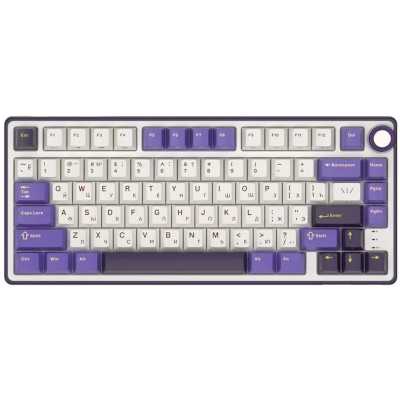клавиатура Royal Kludge R75 6935280824722 Белый-фиолетовый