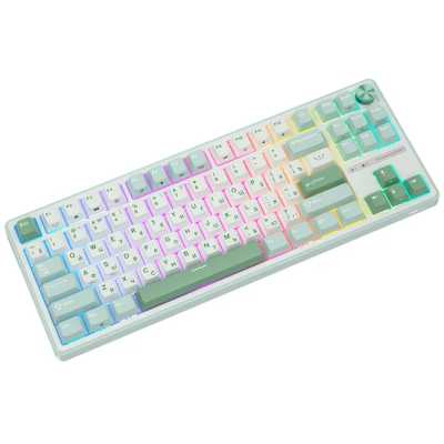 клавиатура Royal Kludge R87 6977576550717 Бежевый-голубой