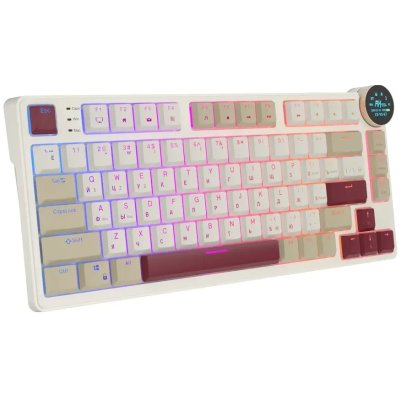 клавиатура Royal Kludge RK N80 Rosy Clouds 6977576550687 Бежевый-розовый