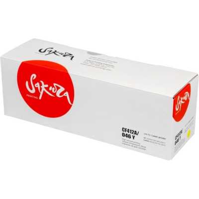 картридж Sakura SACF412A/046Y желтый