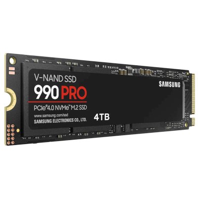 SSD диск Samsung 990 PRO 4Tb MZ-V9P4T0BW Черный