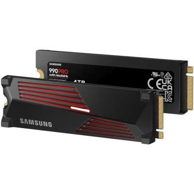 SSD диск Samsung 990 PRO 4Tb MZ-V9P4T0GW Черно-красный