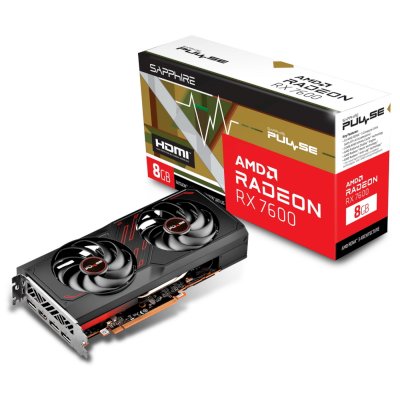 видеокарта Sapphire AMD Radeon RX 7600 Pulse 8Gb 11324-01-20G