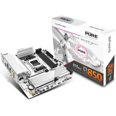 материнская плата Sapphire B850M Pure WIFI Черный