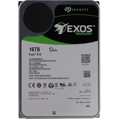 жесткий диск Seagate Exos X16 16Tb ST16000NM002G