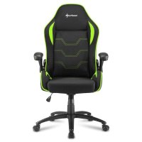игровое кресло Sharkoon Elbrus 1 Black-Green черно-зеленый