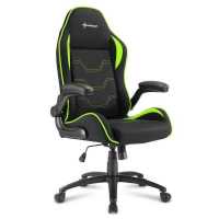 игровое кресло Sharkoon Elbrus 1 Black-Green черно-зеленый