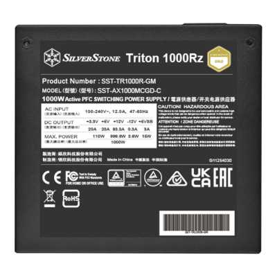 блок питания SilverStone 1000W Triton 1000Rz SST-TR1000R-GM Черный