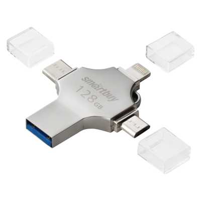 флешка SmartBuy 128GB SB128GBMC15 Серебристый