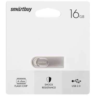 флешка SmartBuy 16GB SB16GBM3 Серебристый, синий
