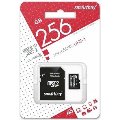 карта памяти SmartBuy 256GB SB256GBSDCL10-01