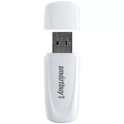 флешка SmartBuy 4GB SB004GB2SCW Белый