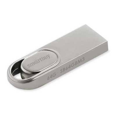 флешка SmartBuy 64GB SB64GBM3 Серебристый