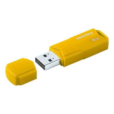 флешка SmartBuy 8GB SB8GBCLU-Y Желтый