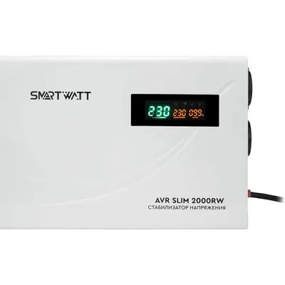 стабилизатор напряжения SMARTWATT AVR Slim 2000RW 4512020310004 Белый