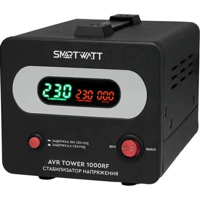 стабилизатор напряжения SMARTWATT AVR Tower 1000RF 4512020370002 Черный