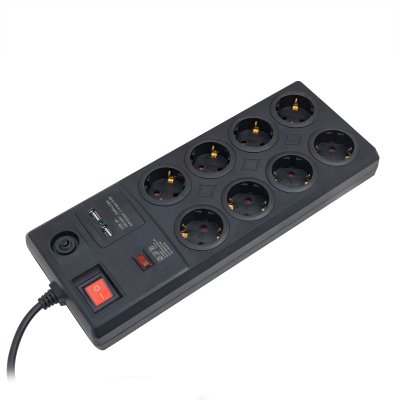 сетевой фильтр Старт С/УД-Ф SP 8x1 ZDVT 2USB Black черный