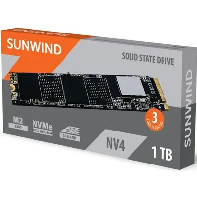 SSD диск SunWind NV4 1Tb SWSSD001TN4 Черный