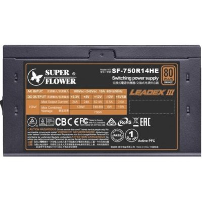 блок питания Super Flower Leadex III Bronze Pro 750W SF-750R14HE