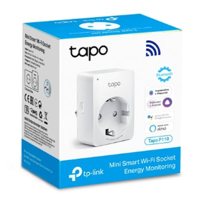 умная розетка TP-Link Tapo P110 Белый
