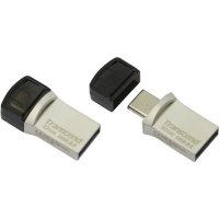 флешка Transcend 32GB TS32GJF890S Черный, серебристый