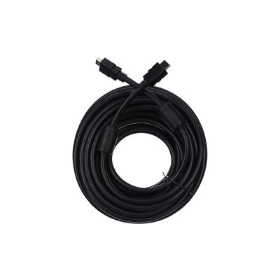 VCOM HDMI 19M/M 24K Gold plated 15м ver1.3b Черный