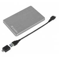жесткий диск Verbatim Alu Slim 2Tb 53665 Серебристый