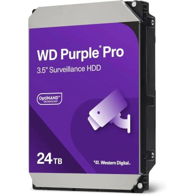 жесткий диск WD Purple Pro 24Tb WD241PURP Серебристый