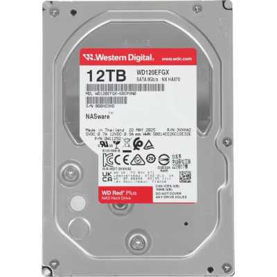 жесткий диск WD Red Plus 12Tb WD120EFGX Красный