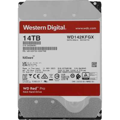 жесткий диск WD Red Pro 14Tb WD142KFGX Серебристый