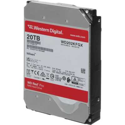 жесткий диск WD Red Pro 20Tb WD202KFGX Красный