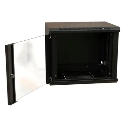 телекоммуникационный шкаф WRLine WR-TW-1566-GP-RAL9004 Черный