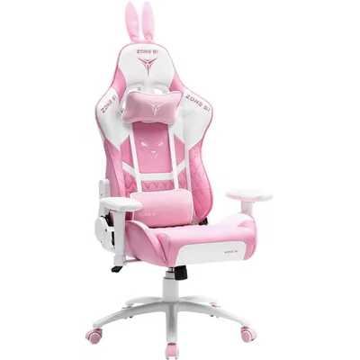 игровое кресло ZONE 51 Bunny Z51-BUN-PI белый - розовый