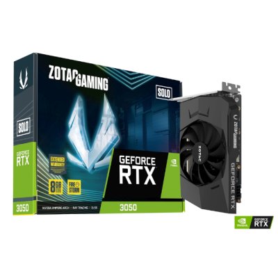 видеокарта Zotac nVidia GeForce RTX 3050 Solo 8Gb ZT-A30500G-10L
