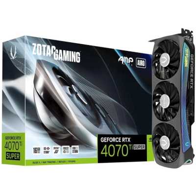 видеокарта Zotac nVidia GeForce RTX 4070 Ti Super 16Gb AMP AIRO ZT-D40730F2-10P