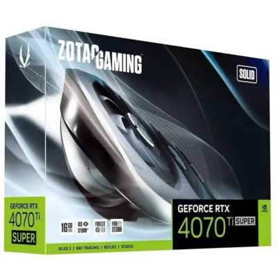 видеокарта Zotac nVidia GeForce RTX 4070 Ti Super Solid 16Gb ZT-D40730R-10P
