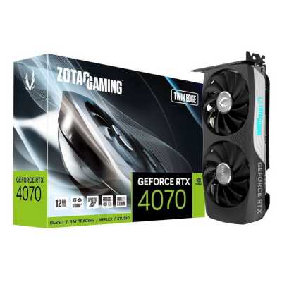 видеокарта Zotac nVidia GeForce RTX 4070 Twin Edge 12Gb ZT-D40700E-10M