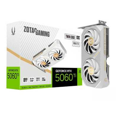 видеокарта Zotac nVidia GeForce RTX 5060 Ti Twin Edge OC White 8Gb ZT-B50610Q-10M Белый
