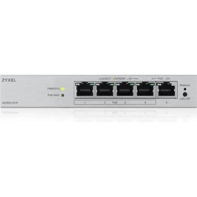 коммутатор ZYXEL GS1200-5HPV3-EU0101F